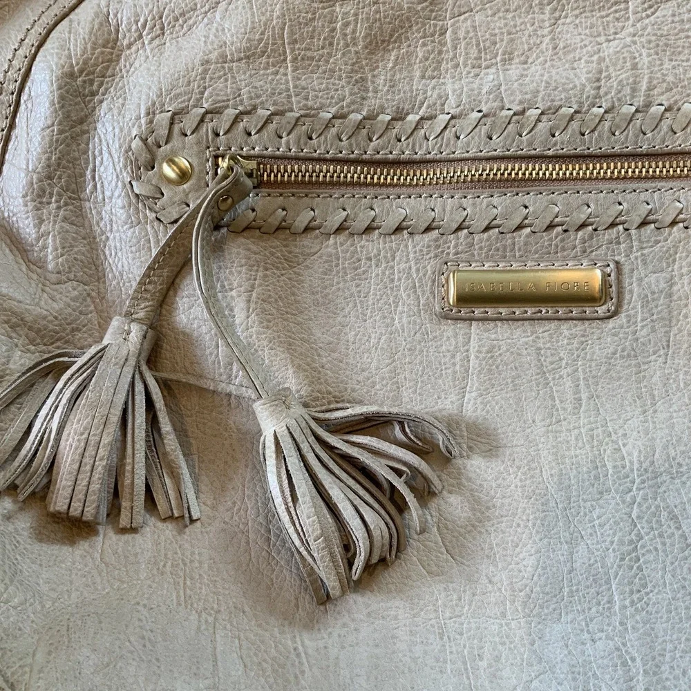 Isabella Fiore Carina Leather Spell‎ Bound Sundial Hobo Handbag Bohemian Satchel